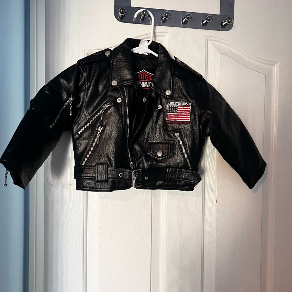 HARLEY DAVIDSON Black Leather Jacket
